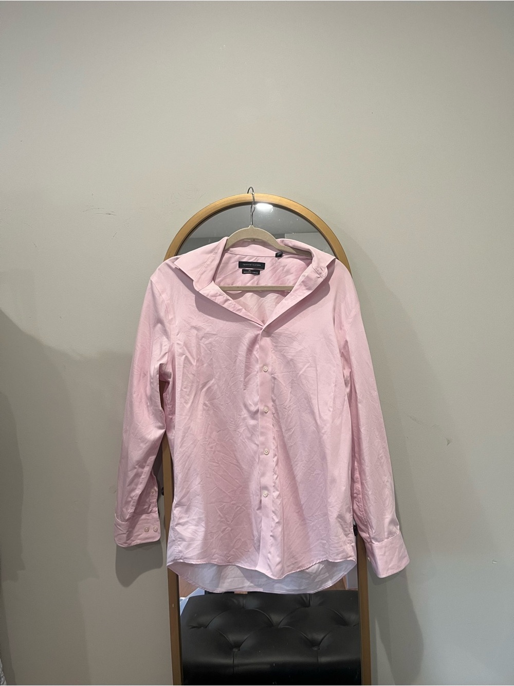Tommy Hilfiger Light Pink Men's Dress Shirt (size R 32/33)
